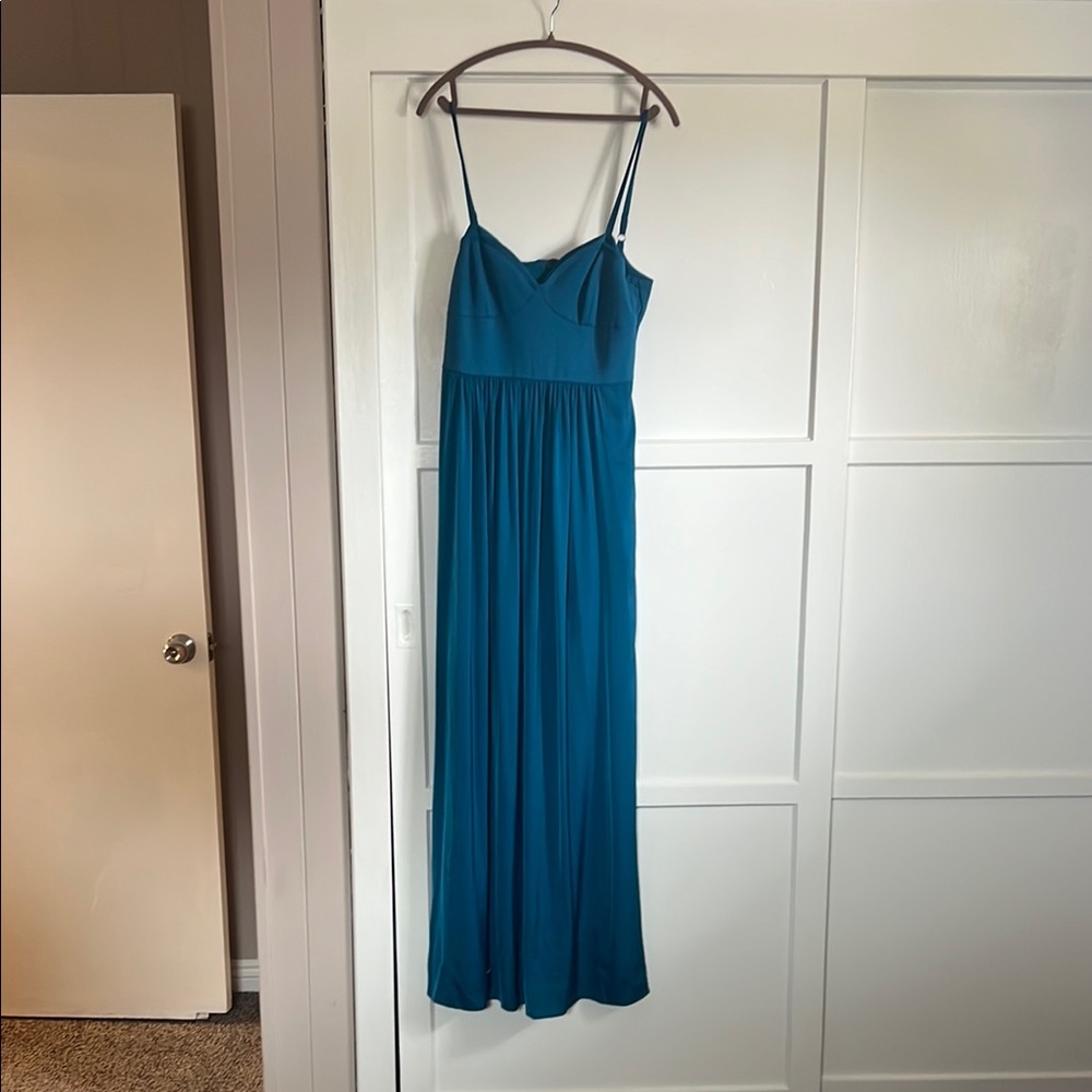 BCBG Max Azria Elegant Teal Maxi Dress